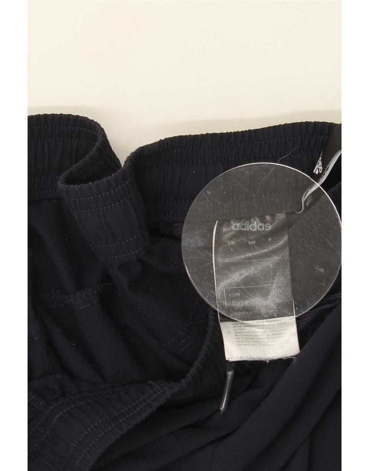 Adidas Mens Tracksuit Trousers Large Navy Blue Polyester