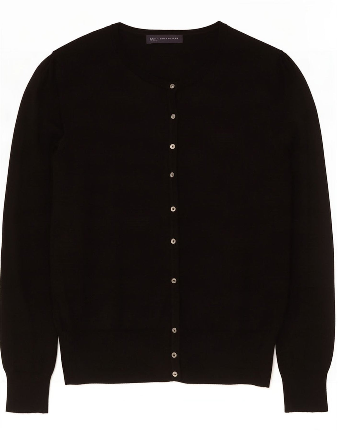 Marks & Spencer Womens Cardigan Sweater UK 10 Small Black Viscose