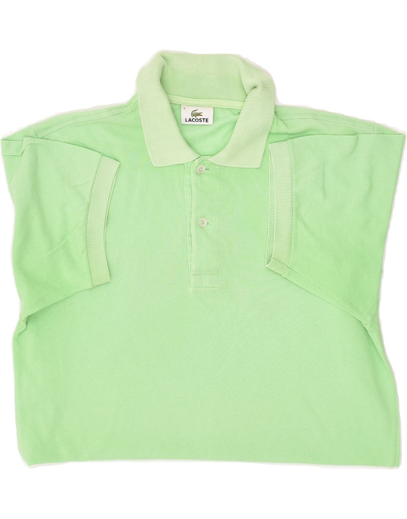 LACOSTE Mens Polo Shirt Size 3 Small Green Cotton | Vintage Lacoste | Thrift | Second-Hand Lacoste | Used Clothing | Messina Hembry 