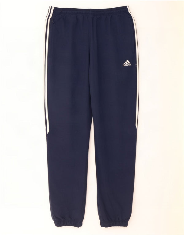 Adidas Mens Tracksuit Trousers Joggers XL Navy Blue Polyester