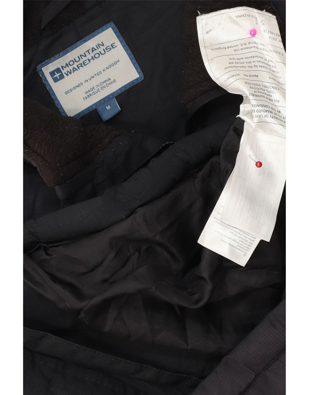 MOUNTAIN WAREHOUSE Mens Padded Gilet UK 38 Medium Navy Blue Polyester
