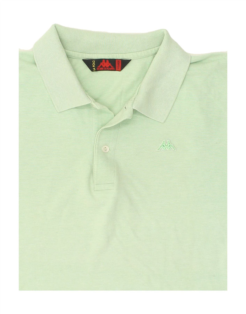 KAPPA Mens Polo Shirt 2XL Green Cotton Vintage Kappa and Second-Hand Kappa from Messina Hembry 