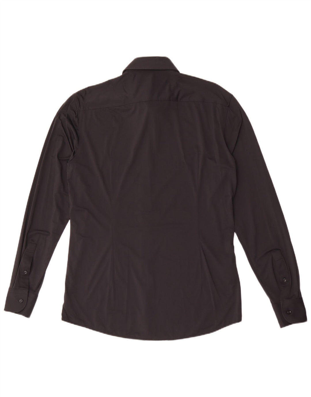 Hugo Boss Mens Slim Fit Shirt Size 40 Medium Black Polyamide