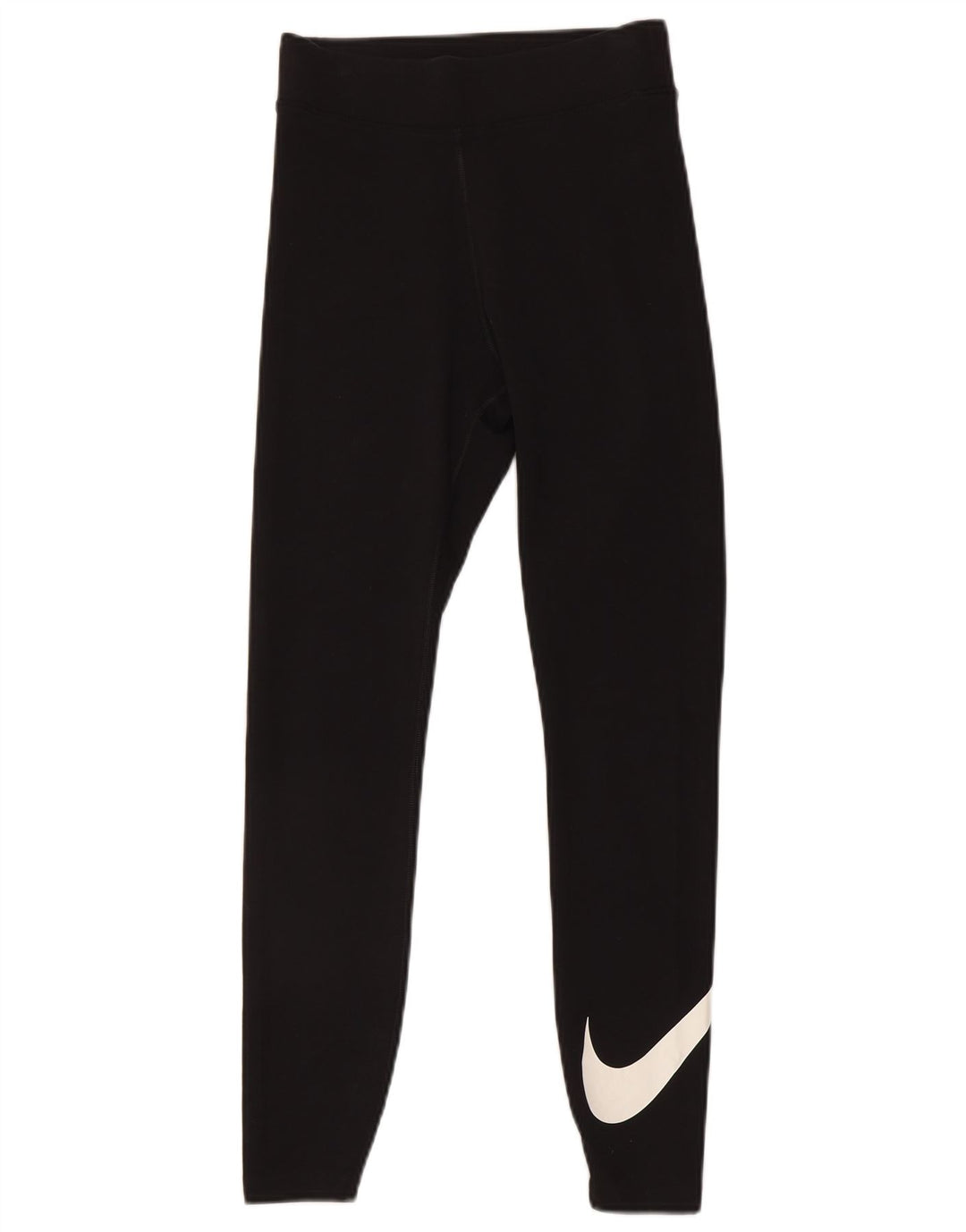 Nike Womens Graphic Leggings UK 8 Small Black Cotton