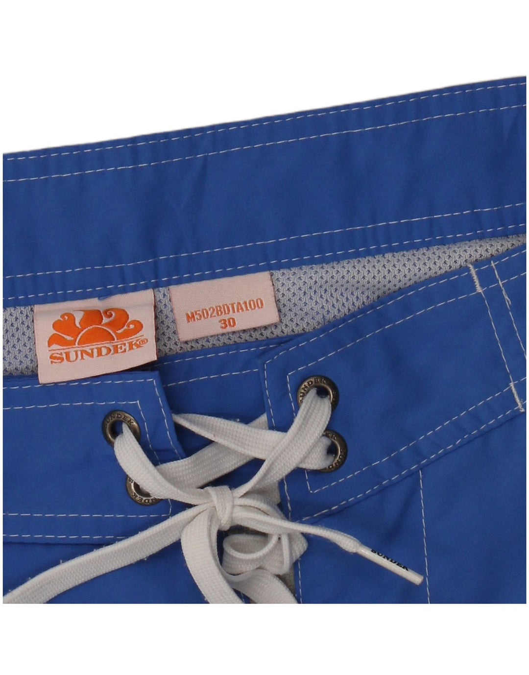 Sundek Mens Swimming Shorts Medium  Blue Colourblock