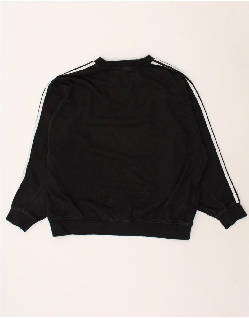 ADIDAS Womens Oversized Sweatshirt Jumper UK 4 XS  Black | Vintage Adidas | Thrift | Second-Hand Adidas | Used Clothing | Messina Hembry 