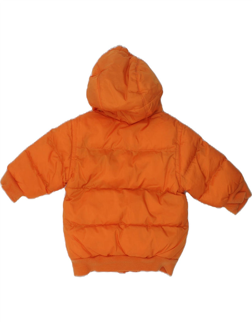 TIMBERLAND Baby Boys Hooded Padded Jacket 3-6 Months Orange Polyester | Vintage Timberland | Thrift | Second-Hand Timberland | Used Clothing | Messina Hembry 