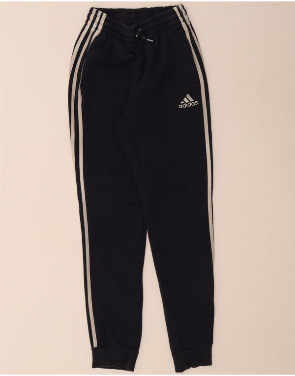 Adidas Mens Tracksuit Trousers Joggers XS Navy Blue Cotton