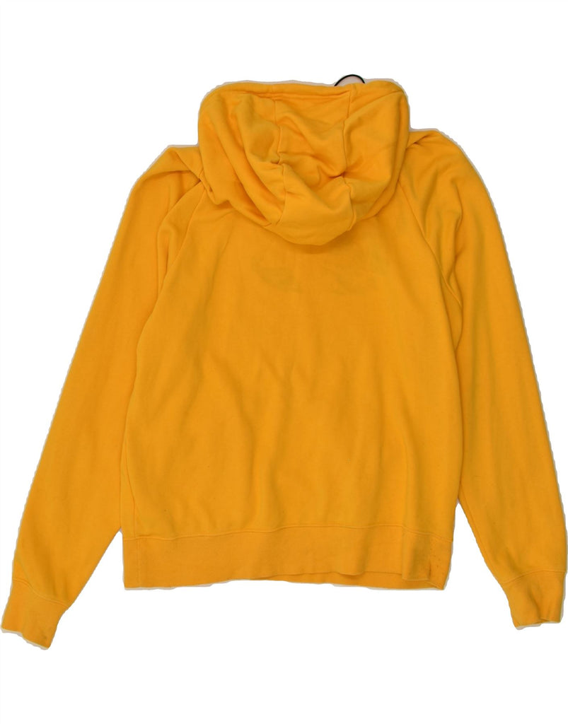 NIKE Womens Swoosh Hoodie Jumper UK 10 Small Yellow Cotton | Vintage Nike | Thrift | Second-Hand Nike | Used Clothing | Messina Hembry 