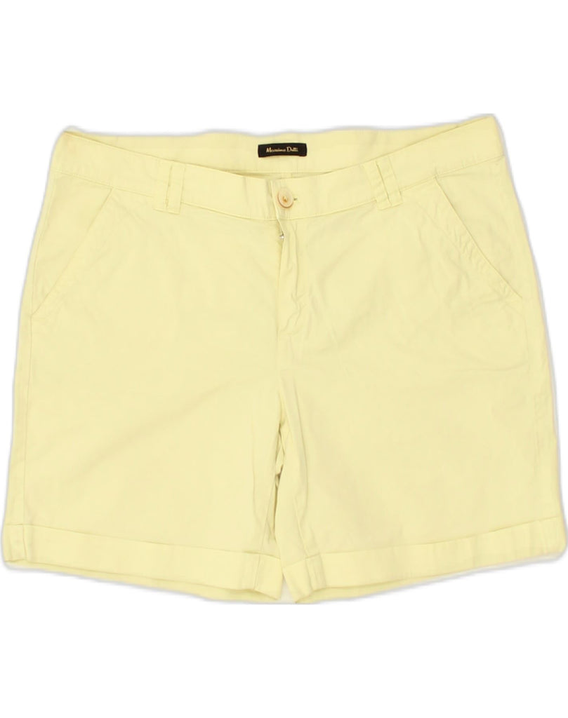 MASSIMO DUTTI Womens Casual Shorts W32 Large  Yellow | Vintage Massimo Dutti | Thrift | Second-Hand Massimo Dutti | Used Clothing | Messina Hembry 