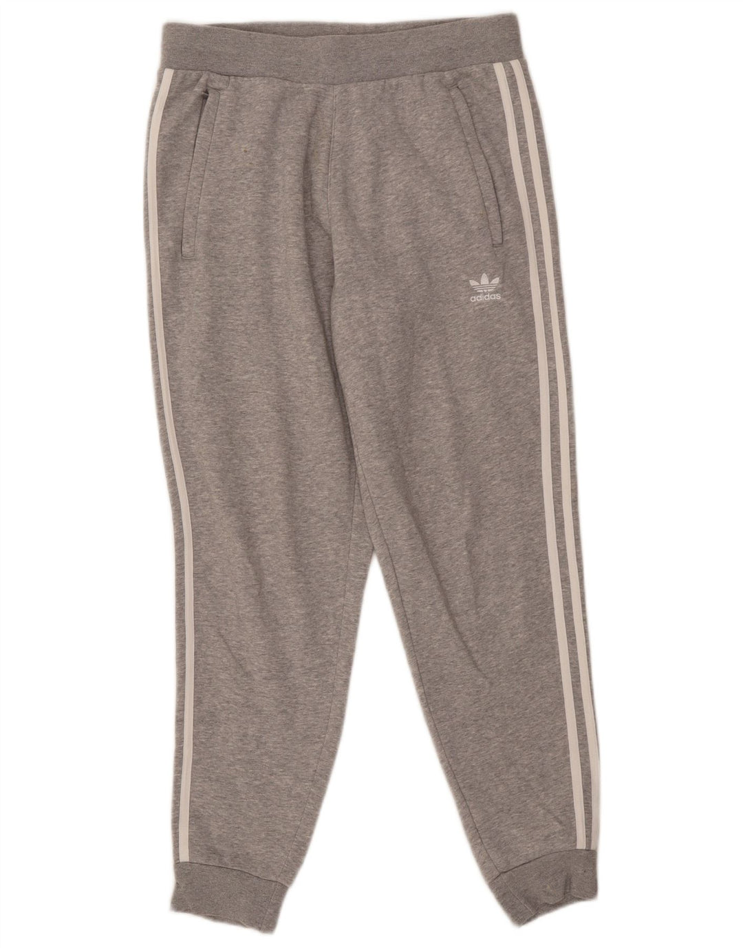 Adidas Mens Tracksuit Trousers Joggers Medium  Grey Cotton