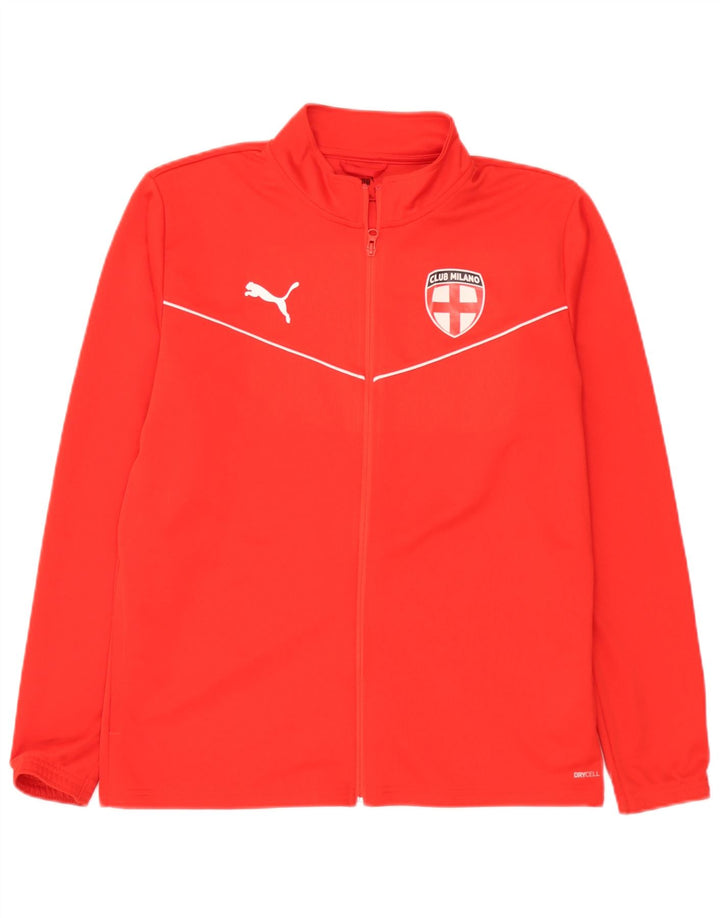 Puma Mens Club Milano Tracksuit Top Jacket Large Red Polyester