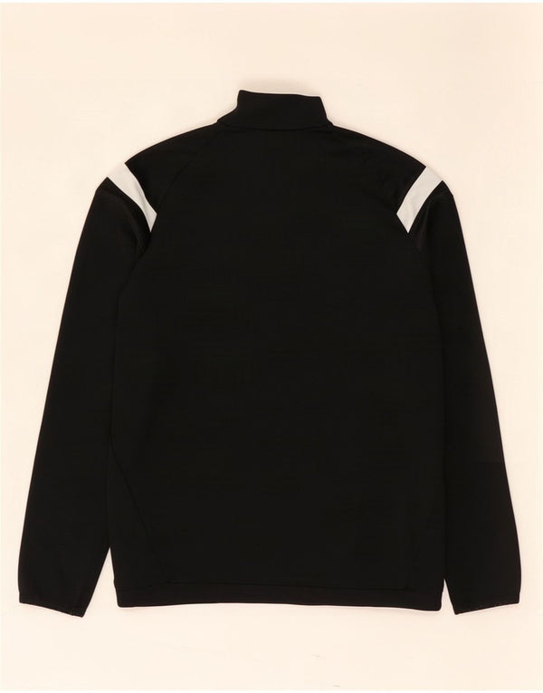 Adidas Boys Climacool Sweatshirt Jumper 11-12 Years Large Black Colourblock