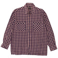 Rosengarten Mens Flannel Shirt Size 41/42 Large Blue Check Cotton