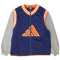 Adidas Mens Tracksuit Top Jacket UK 40/42 Medium Navy Blue Colourblock