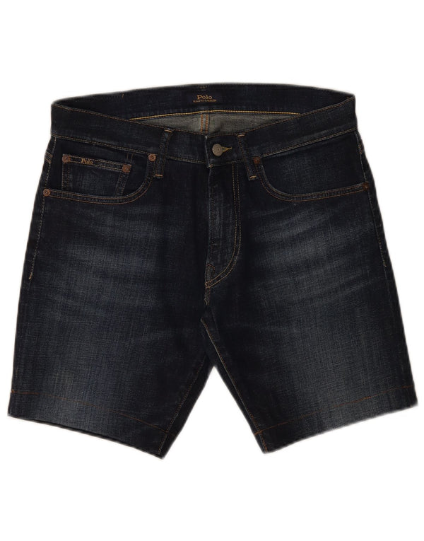 Polo Ralph Lauren Mens Denim Shorts W32 Medium  Navy Blue Cotton