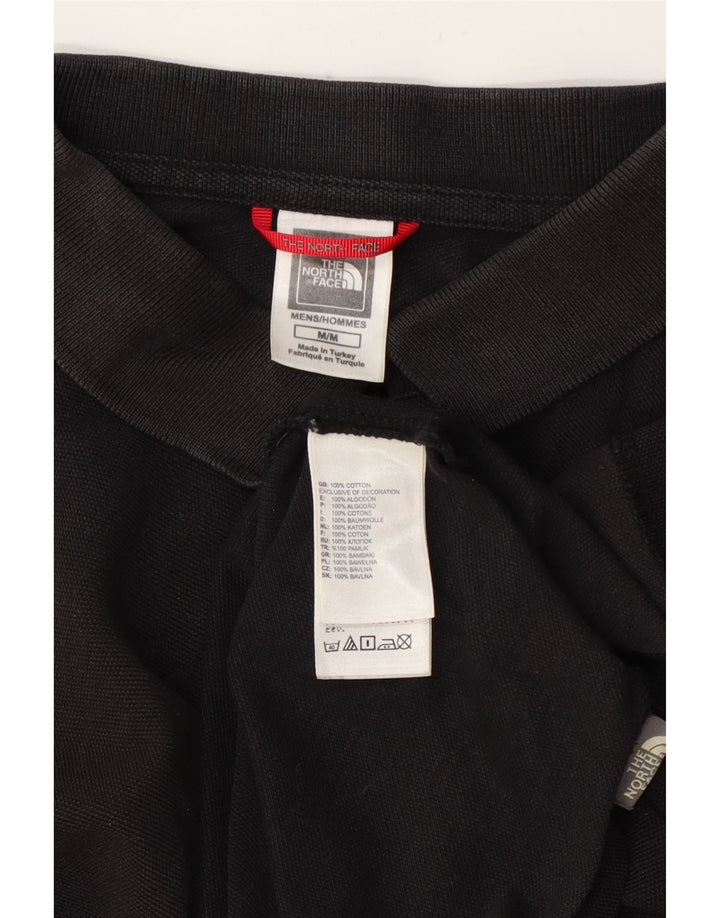 The North Face Mens Polo Shirt Medium Black Cotton