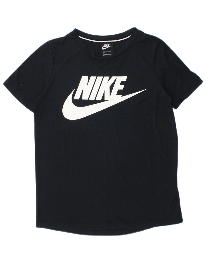 Nike Mens Graphic T-Shirt Top Small Black Polyester