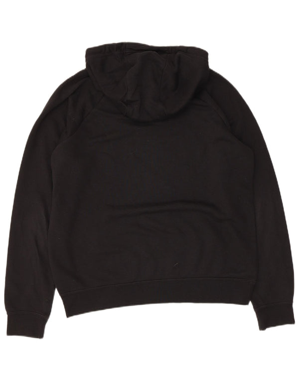 Nike Womens Oversized Hoodie Jumper UK 10 Small Black Cotton