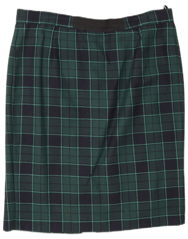 Yarell Womens Pencil Skirt EU 40 Medium W32 Green Plaid