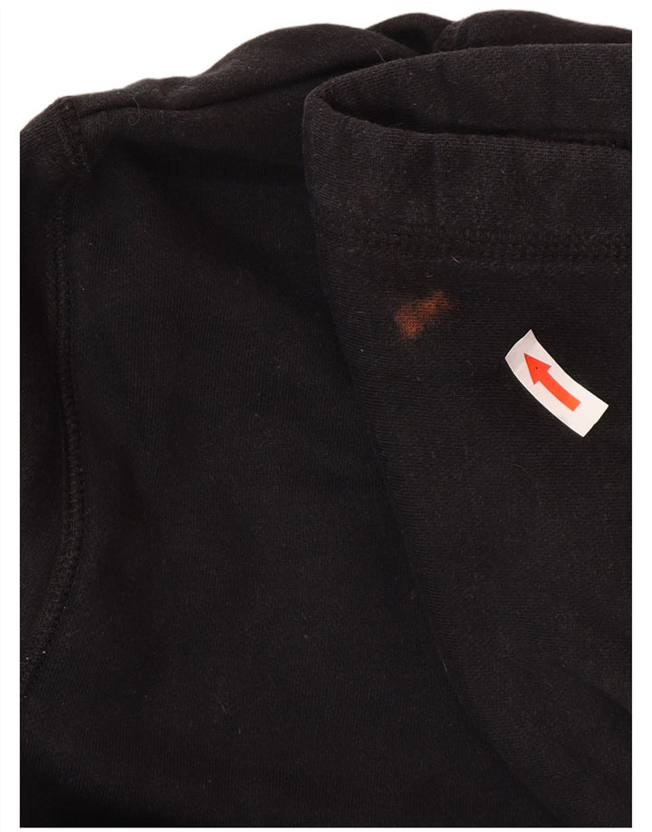 Jack Wills Mens Hoodie Jumper Large Black Cotton