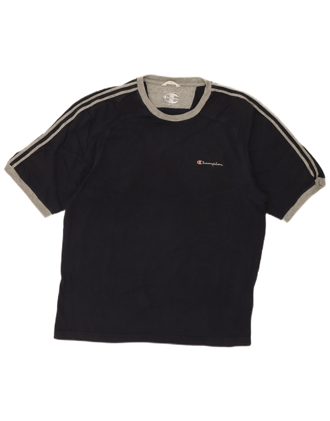 CHAMPION Mens T-Shirt Top XL Navy Blue Cotton