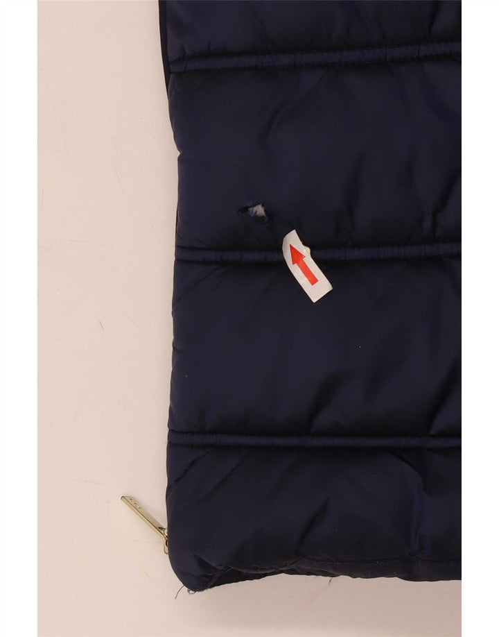 Ted Baker Girls Hooded Padded Coat 8-9 Years Navy Blue Nylon