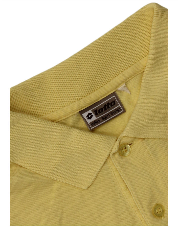 Lotto Mens Polo Shirt Medium Yellow