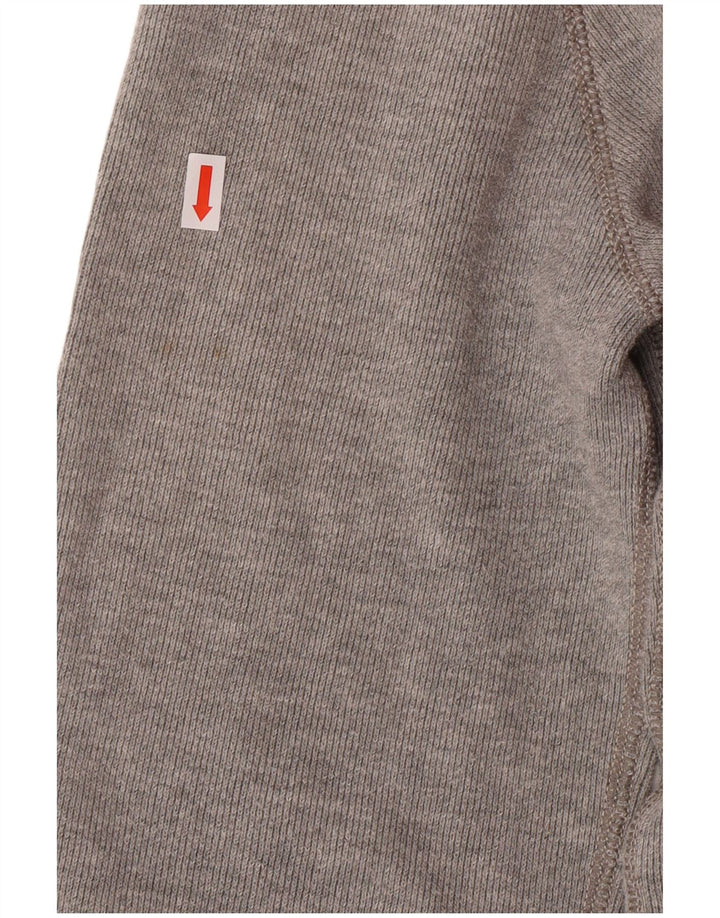 ABERCROMBIE & FITCH Womens Graphic Tracksuit Top Jacket UK 16 Large Grey