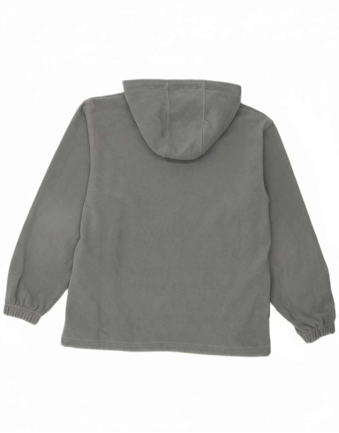 KAPPA Mens Hooded Fleece Jacket UK 38 Medium Grey Polyester