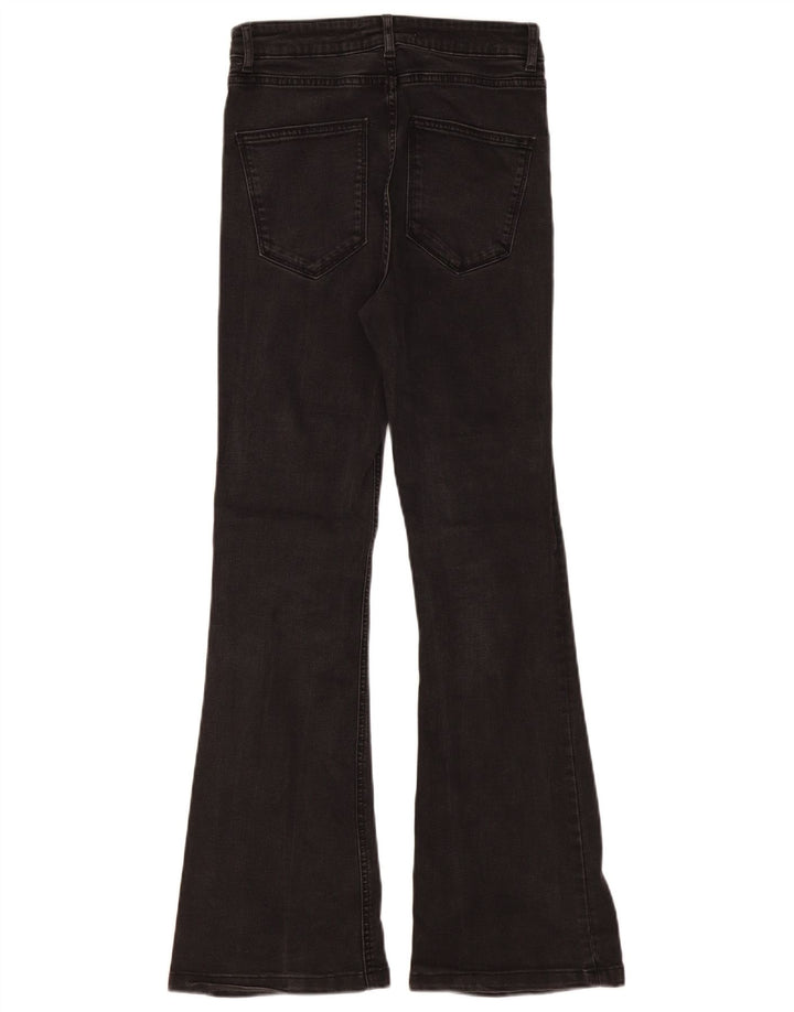 Zara Womens Flared Jeans EU 38 Small W28 L31 Black Cotton