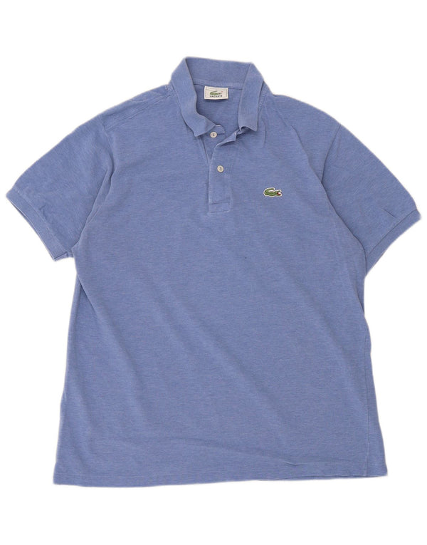 Lacoste Mens Polo Shirt Size 5 Large Blue Cotton