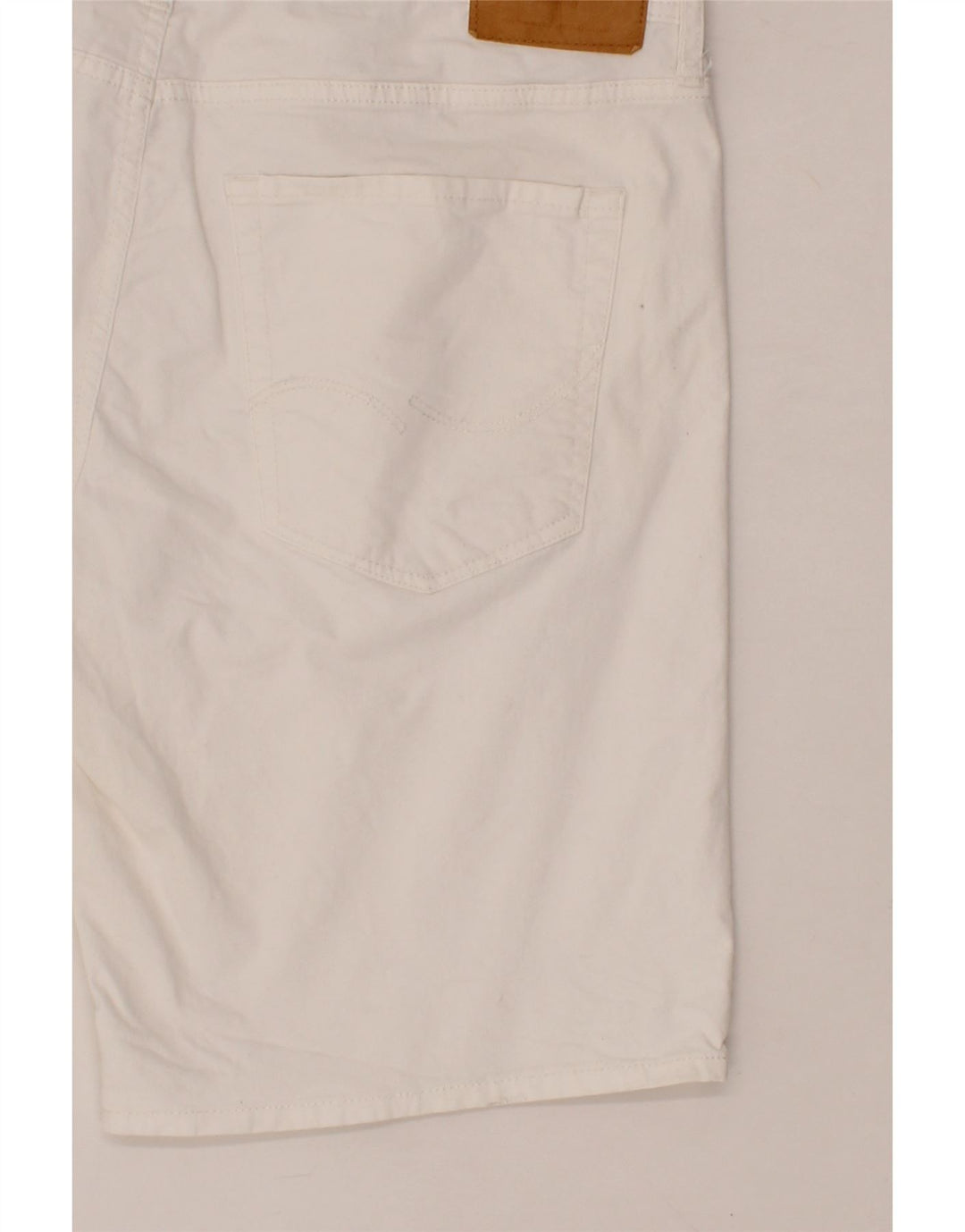 JACK & JONES Mens Casual Shorts XL W38  White Polyester Vintage Jack & Jones and Second-Hand Jack & Jones from Messina Hembry 