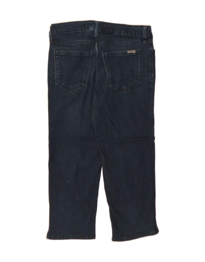 EDDIE BAUER Womens Curvy Cropped Jeans US 4 Small W28 L20 Navy Blue Cotton Vintage Eddie Bauer and Second-Hand Eddie Bauer from Messina Hembry 