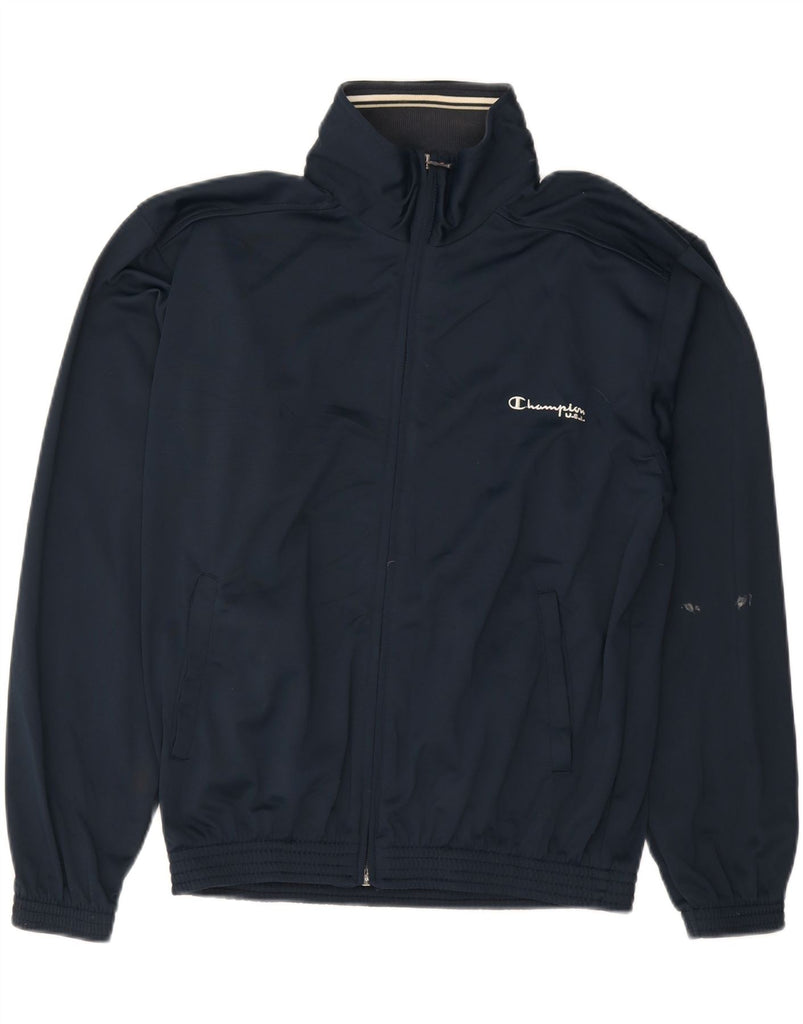 CHAMPION Mens Tracksuit Top Jacket Small Navy Blue Vintage Champion and Second-Hand Champion from Messina Hembry 