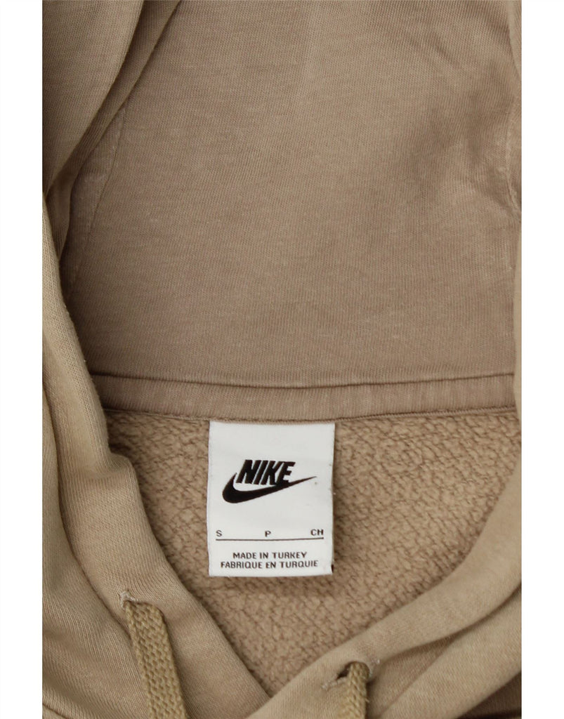 NIKE Mens Graphic Hoodie Jumper Small Beige Cotton Vintage Nike and Second-Hand Nike from Messina Hembry 