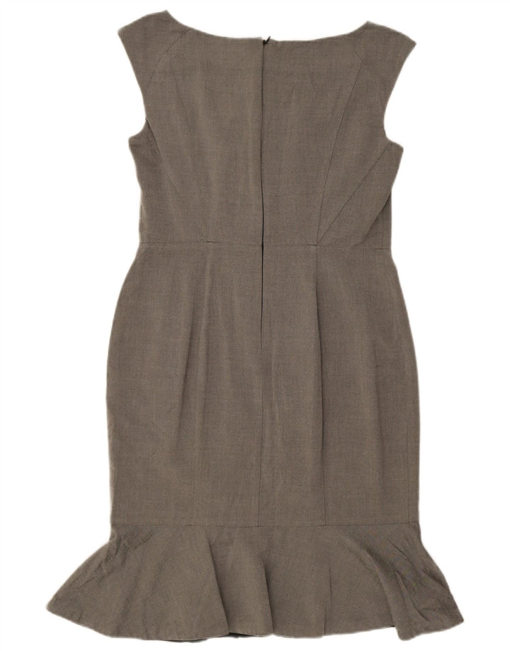 Coast Womens Sleeveless Sheath Dress UK 12 Medium Grey Viscose