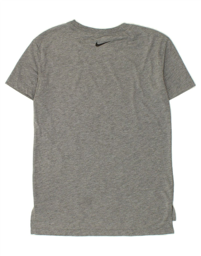 NIKE Mens Dri Fit Graphic T-Shirt Top XS Grey Flecked | Vintage Nike | Thrift | Second-Hand Nike | Used Clothing | Messina Hembry 