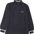 CHAMPION Mens Zip Neck Sweatshirt Jumper Medium Navy Blue Cotton Vintage Champion and Second-Hand Champion from Messina Hembry 