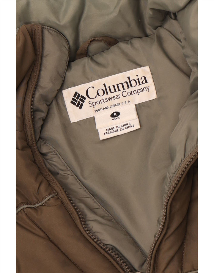 Columbia Mens Loose Fit Padded Jacket UK 36 Small Khaki
