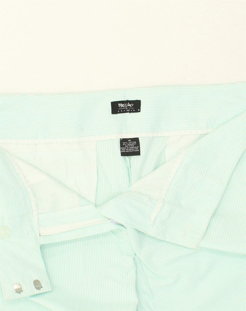 MOSSIMO Womens Straight Suit Trousers UK 18 XL W40 L32 Turquoise Cotton | Vintage Mossimo | Thrift | Second-Hand Mossimo | Used Clothing | Messina Hembry 