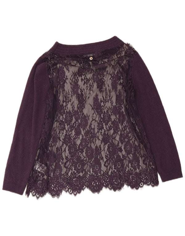 Simona Barbieri Womens Oversized See Through Top UK 16 Large Purple