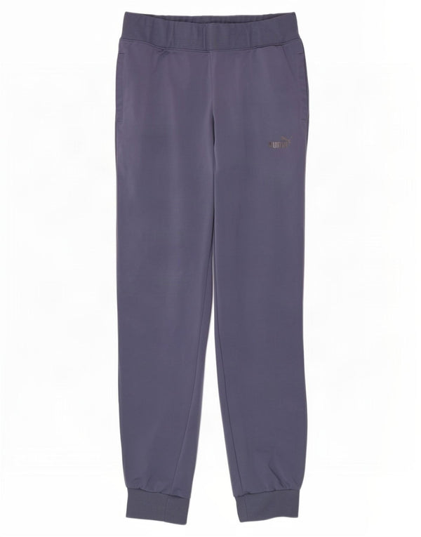 Puma Womens Tracksuit Trousers Joggers UK 12 Medium Blue Polyester