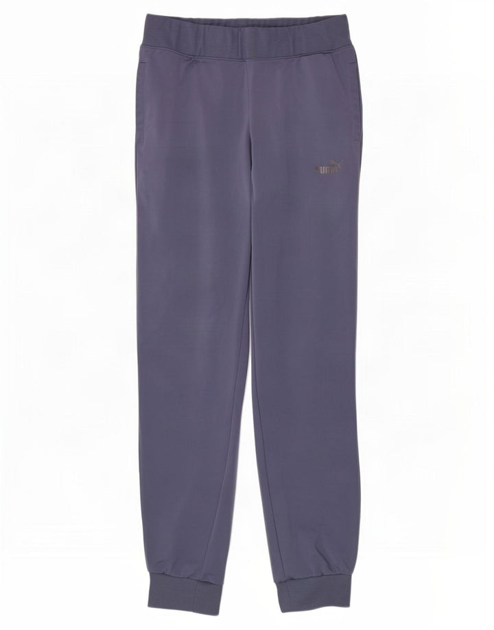 Puma Womens Tracksuit Trousers Joggers UK 12 Medium Blue Polyester