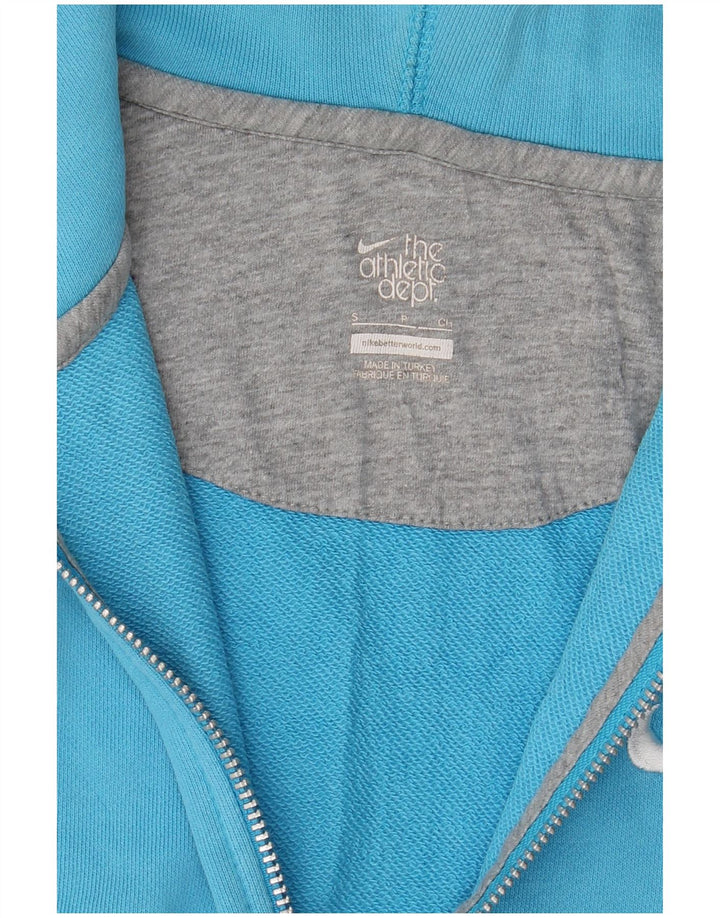 Nike Mens Zip Hoodie Sweater Small Blue