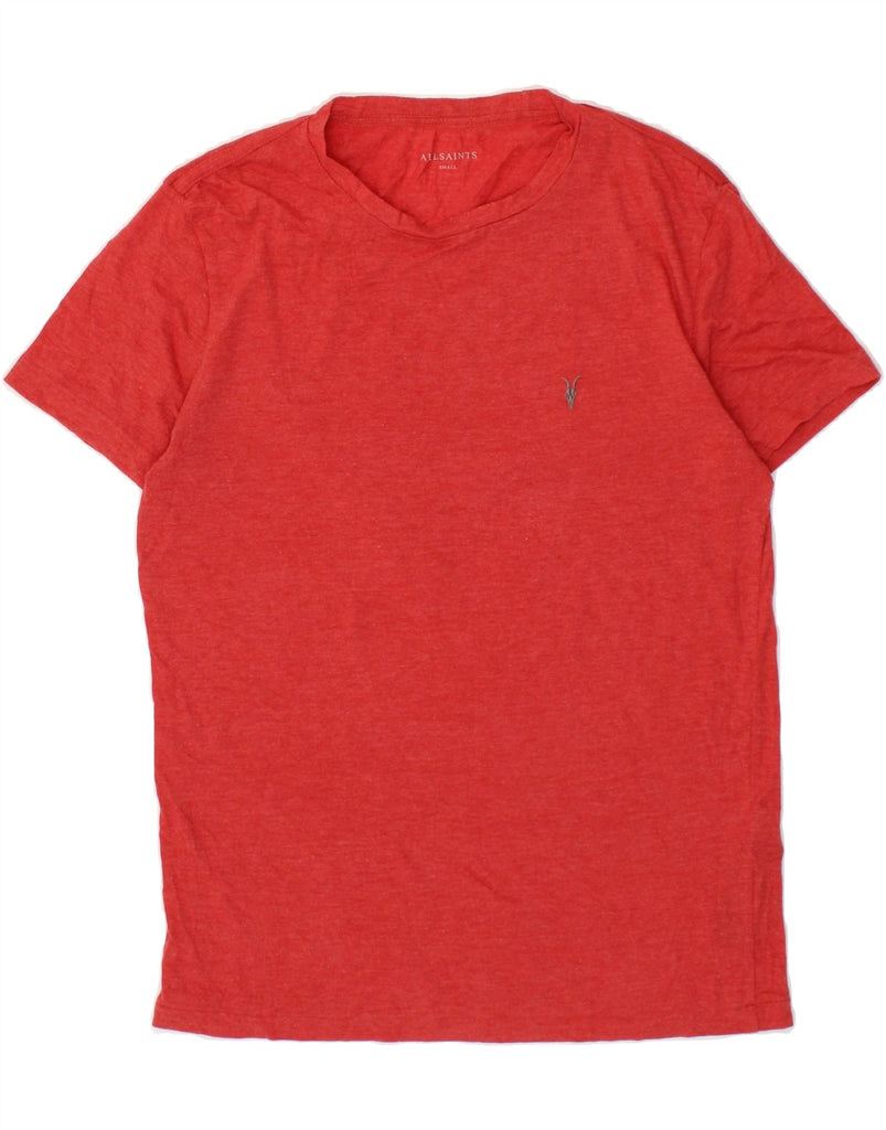 ALL SAINTS Mens T-Shirt Top Small Red Cotton Vintage All Saints and Second-Hand All Saints from Messina Hembry 