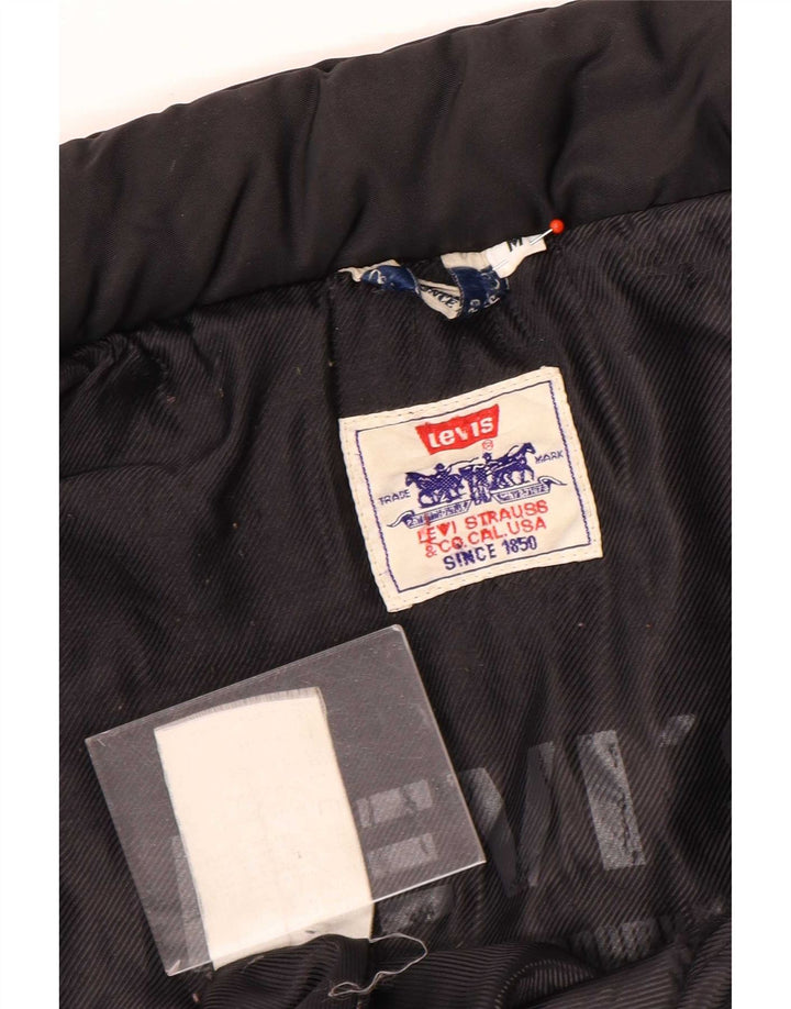 Levi's Mens Padded Jacket UK 38 Medium Black Polyester