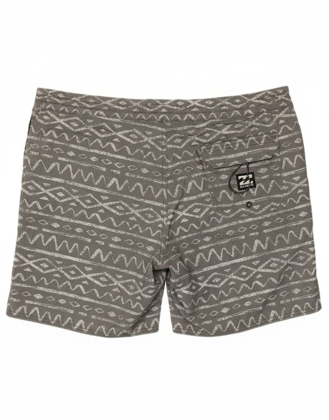 Billabong Mens Swimming Shorts XL  Grey Geometric Cotton