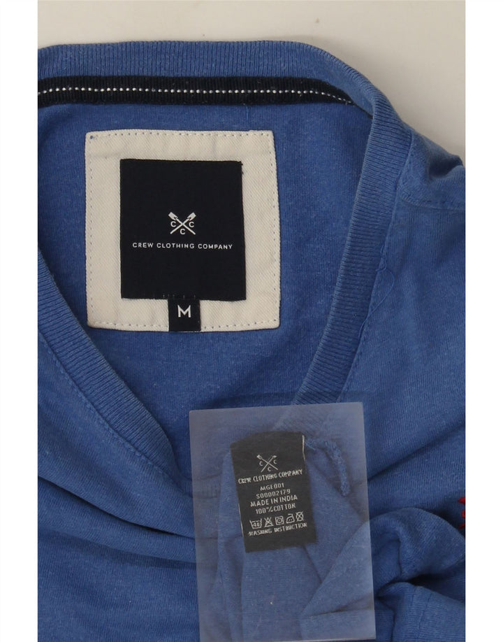 Crew Clothing Mens T-Shirt Top Medium Blue Cotton
