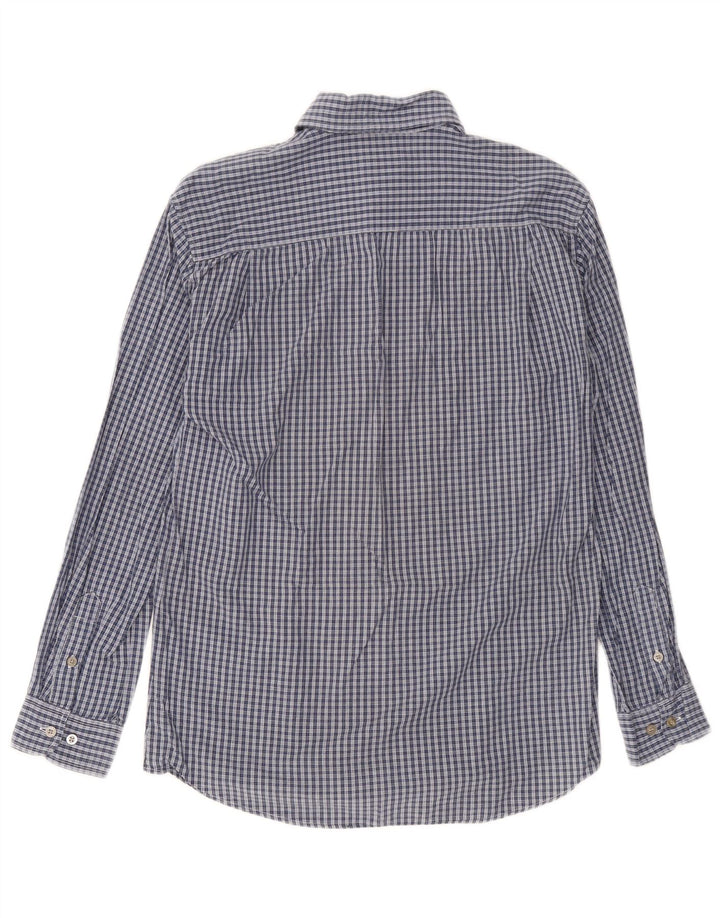 Calvin Klein Mens Shirt Medium Blue Check Cotton